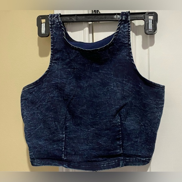 Judy Blue 2 piece denim skirt set size small 68% Cotton 30 % Polyester 2%Spandex - Picture 3 of 7